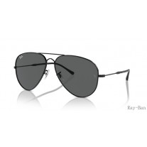 Ray Ban Old Aviator Black And Dark Grey RB3825 Sunglasses