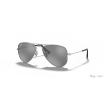 Ray Ban Aviator Kids Silver And Grey RB9506S Sunglasses