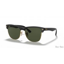 Ray Ban Clubmaster Oversized Black On Gold And Green RB4175 Sunglasses