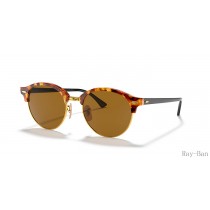 Ray Ban Clubround Classic Brown Havana And Brown RB4246 Sunglasses