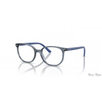 Ray Ban Elliot Optics Kids Transparent Blue Frame RY9097V Eyeglasses