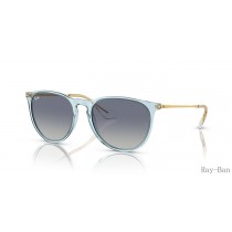 Ray Ban Erika Classic Transparent Light Blue And Grey/Blue RB4171 Sunglasses