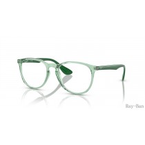 Ray Ban Erika Optics Transparent Green Frame RB7046 Eyeglasses