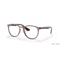 Ray Ban Erika Optics Transparent Violet Frame RB7046 Eyeglasses