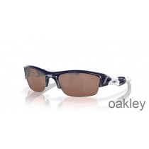 Oakley Flak Jacket Vr28 Black Iridium Lenses with Polished Navy Frame Sunglasses
