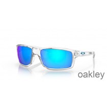 Oakley Gibston Prizm Sapphire Lenses with Polished Clear Frame Sunglasses