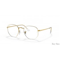 Ray Ban Hexagonal Optics White Frame RB6448 Eyeglasses