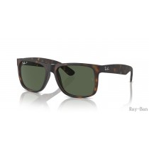 Ray Ban Justin Classic Havana And Dark Green RB4165F Sunglasses