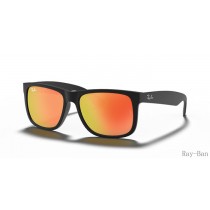 Ray Ban Justin Color Mix Black And Red RB4165 Sunglasses