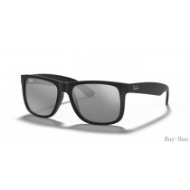 Ray Ban Justin Color Mix Black And Silver RB4165F Sunglasses