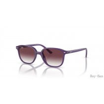 Ray Ban Leonard Kids Opal Violet And Grey/Violet RB9093S Sunglasses