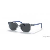 Ray Ban Leonard Kids Transparent Blue And Grey RB9093S Sunglasses
