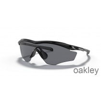 Oakley M2 Frame XL Grey Lenses with Polished Black Frame Sunglasses