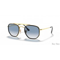Ray Ban Marshal Ii Gold And Blue RB3648M Sunglasses
