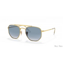 Ray Ban Marshal Gold And Blue RB3648 Sunglasses
