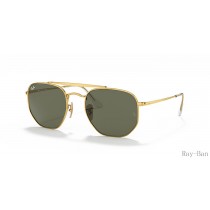 Ray Ban Marshal Gold And Green RB3648 Sunglasses