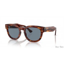 Ray Ban Mega Hawkeye Striped Havana And Blue RB0298SF Sunglasses
