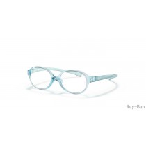 Ray Ban Optics Kids Transparent Light Blue Frame RY1587 Eyeglasses