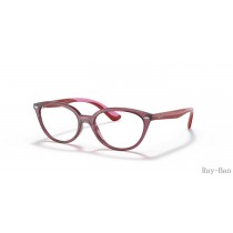 Ray Ban Optics Kids Transparent Pink Frame RY1612 Eyeglasses