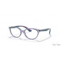 Ray Ban Optics Kids Transparent Violet Frame RY1612 Eyeglasses