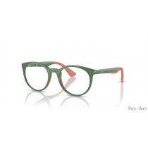 Ray Ban Optics Kids Bio-based Green On Pink Frame RY1628 Eyeglasses