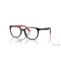 Ray Ban Optics Kids Bio-based Black On Red Frame RY1631 Eyeglasses