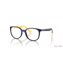 Ray Ban Optics Kids Bio-based Dark Blue On Yellow Frame RY1631 Eyeglasses