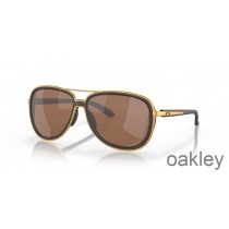 Oakley Split Time Prizm Tungsten Polarized Lenses with Matte Rootbeer Frame Sunglasses