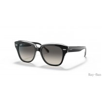 Ray Ban State Street Kids Black On Transparent And Grey RB9186S Sunglasses