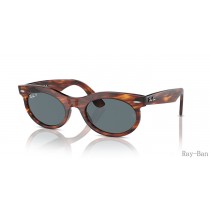 Ray Ban Wayfarer Oval Striped Havana And Dark Blue RB2242 Sunglasses
