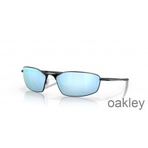 Oakley Whisker Prizm Deep Water Polarized Lenses with Satin Black Frame Sunglasses