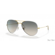 Ray Ban Aviator Full Color Legend Grey And Light Grey RB3025JM Sunglasses