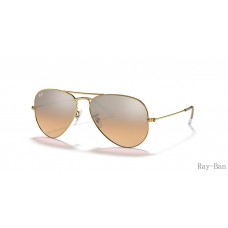Ray Ban Aviator Gradient Gold And Silver RB3025 Sunglasses