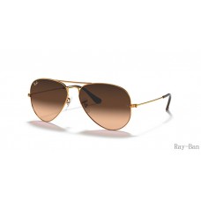 Ray Ban Aviator Gradient Light Brown And Brown RB3025 Sunglasses