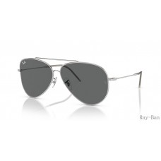 Ray Ban Aviator Reverse Silver And Grey RBR0101S Sunglasses