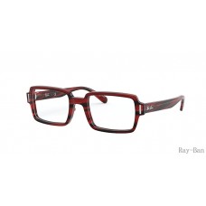Ray Ban Benji Optics Striped Red Frame RB5473 Eyeglasses