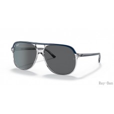 Ray Ban Bill Blue On Transparent And Dark Grey RB2198 Sunglasses