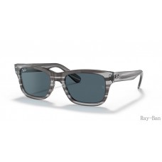 Ray Ban Burbank Grey And Blue RB2283 Sunglasses