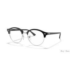 Ray Ban Clubround Optics Black Frame RB4246V Eyeglasses