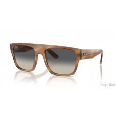 Ray Ban Drifter Striped Brown And Grey RB0360S Sunglasses