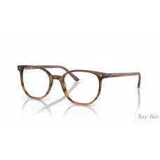 Ray Ban Elliot Optics Striped Brown/Green Frame RB5397 Eyeglasses