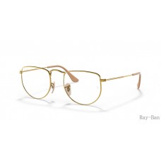Ray Ban Elon Optics Gold Frame RB3958V Eyeglasses