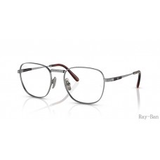 Ray Ban Frank Ii Titanium Optics Silver Frame RB8258V Eyeglasses