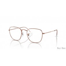 Ray Ban Frank Optics Rose Gold Rose Gold Frame RB3857V Eyeglasses