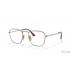 Ray Ban Frank Titanium Optics Gold Frame RB8157V Eyeglasses