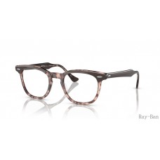 Ray Ban Hawkeye Optics Brown On Pink Havana Frame RB5398 Eyeglasses