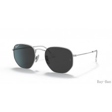 Ray Ban Hexagonal Titanium Silver And Grey RB8148 Sunglasses
