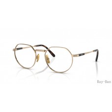 Ray Ban Jack Ii Titanium Optics Gold Frame RB8265V Eyeglasses