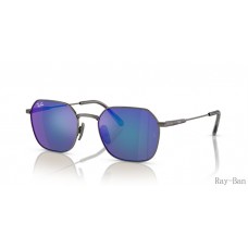 Ray Ban Jim Titanium Gunmetal And Blue/Grey RB8094 Sunglasses