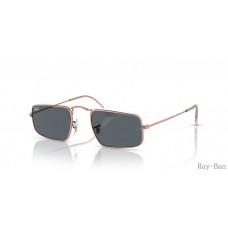 Ray Ban Julie Rose Gold Rose Gold And Blue RB3957 Sunglasses
